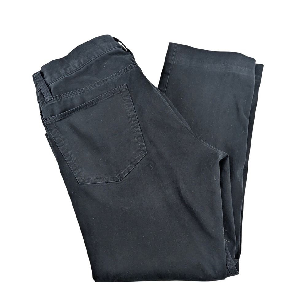 Polo Ralph Lauren Varick Slim Straight Black Pants Mens 34/29 Tape Stitch Hem